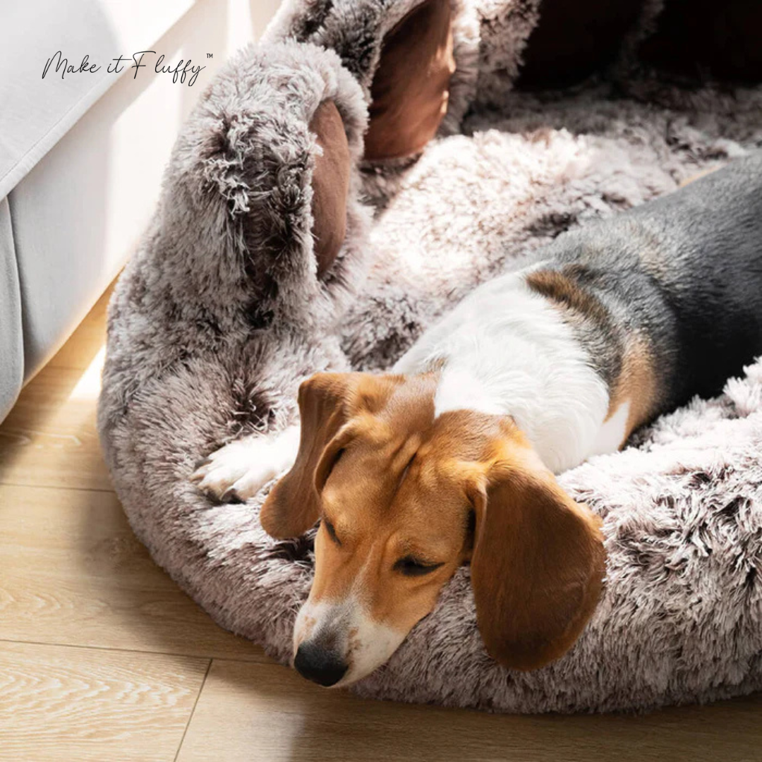 Large Round Dog Bed – Fuzzy Paw