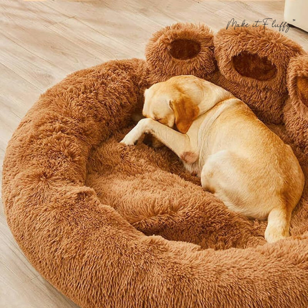 Large Round Dog Bed – Fuzzy Paw