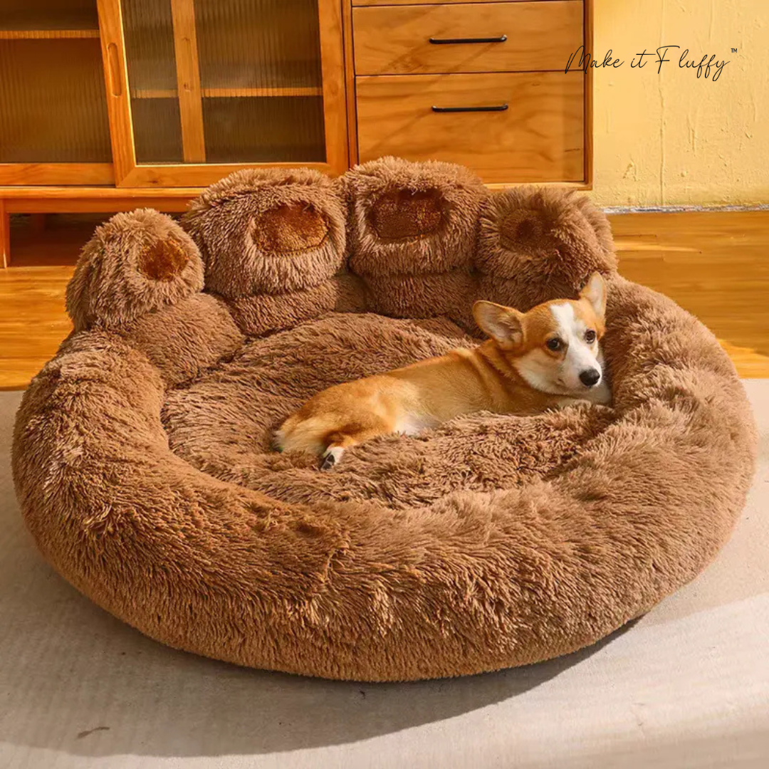 Large Round Dog Bed – Fuzzy Paw