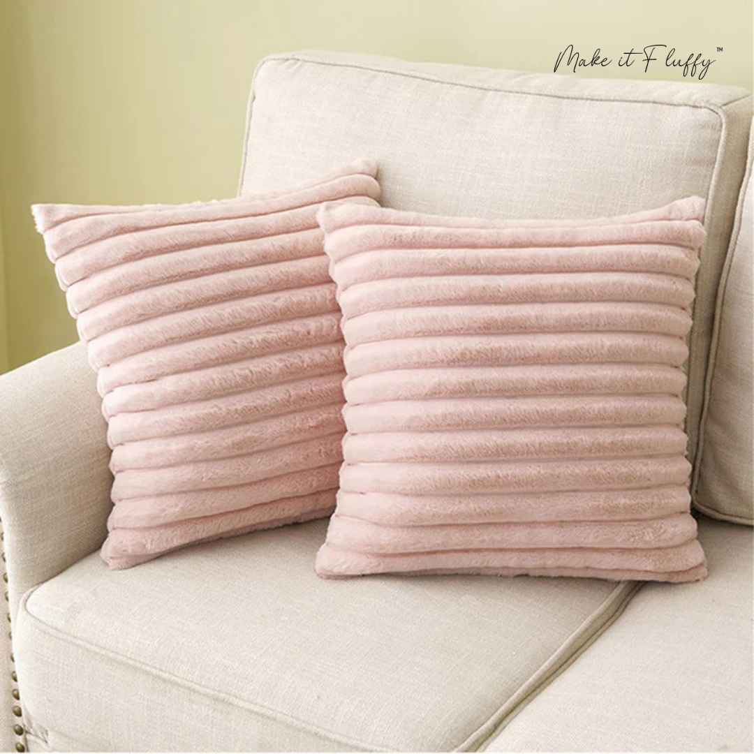 Luxury Rabbit Faux Fur Pillow Cover – Soft & Plush Cushion Case