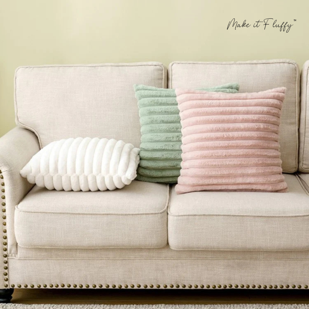 Luxury Rabbit Faux Fur Pillow Cover – Soft & Plush Cushion Case