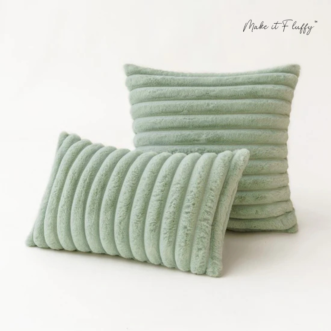 Luxury Rabbit Faux Fur Pillow Cover – Soft & Plush Cushion Case