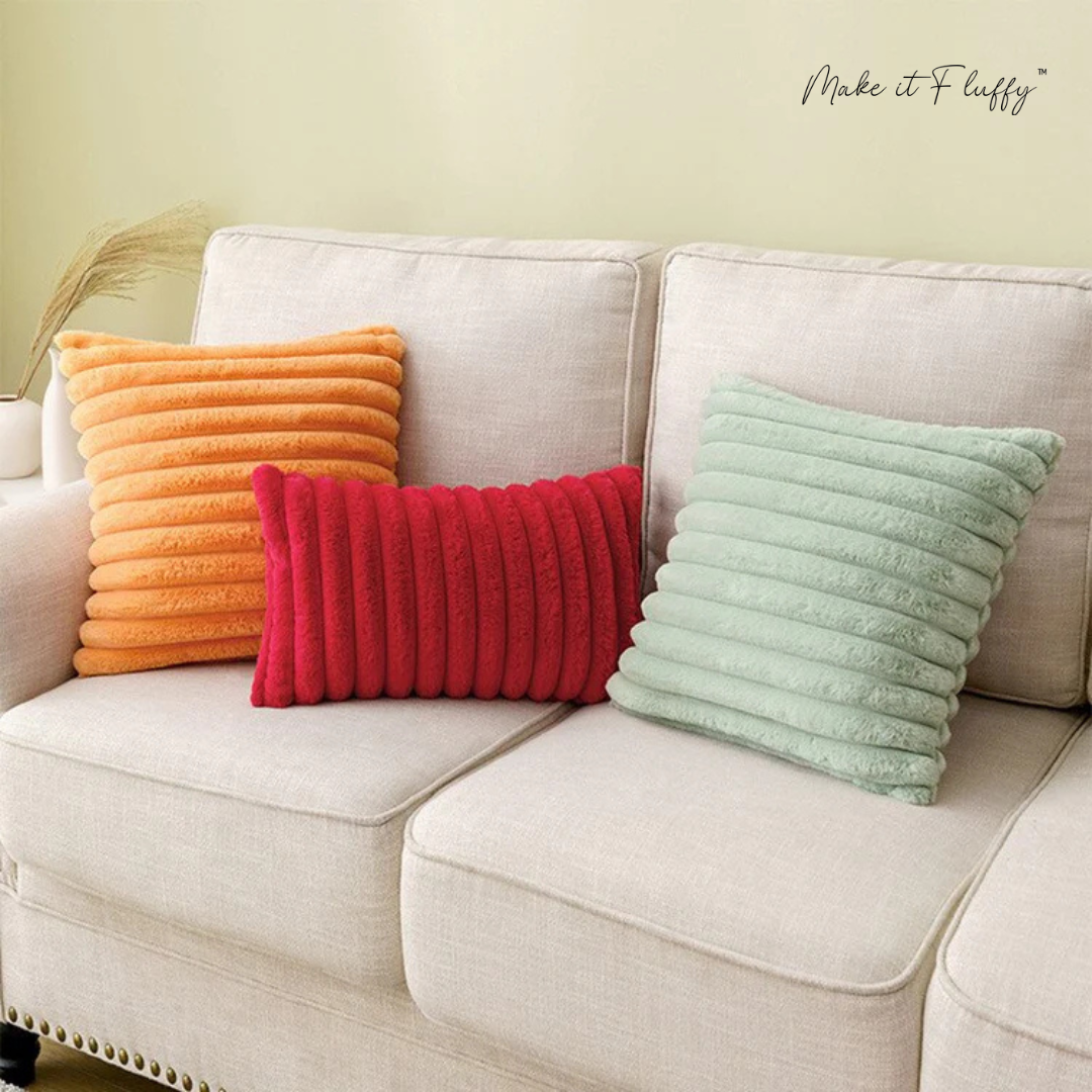 Luxury Rabbit Faux Fur Pillow Cover – Soft & Plush Cushion Case