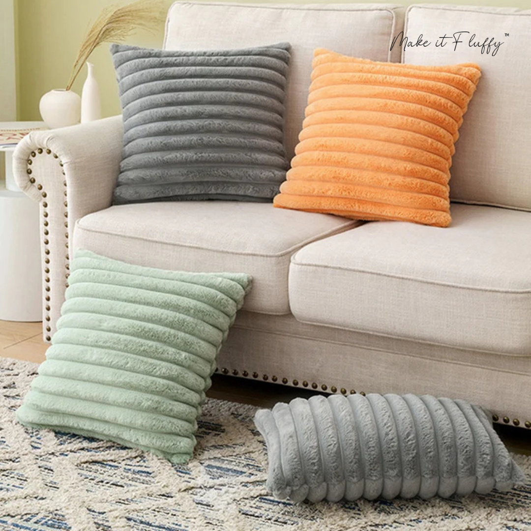 Luxury Rabbit Faux Fur Pillow Cover – Soft & Plush Cushion Case