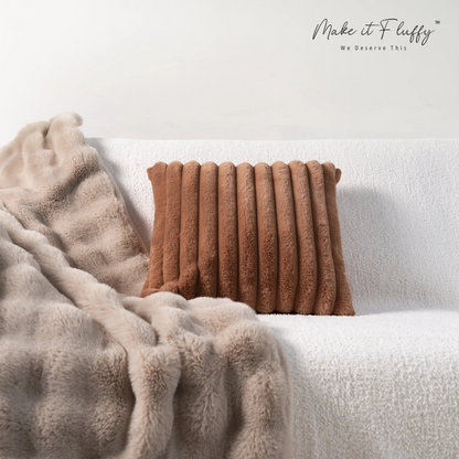 Premium Faux Fur Decorative Cushion Cover