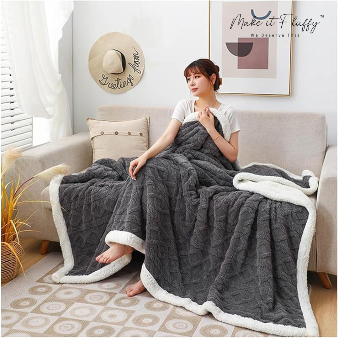 Warm & Fluffy Sherpa Fleece Blanket