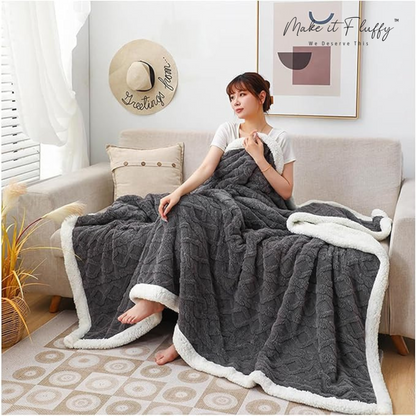 Warm & Fluffy Sherpa Fleece Blanket