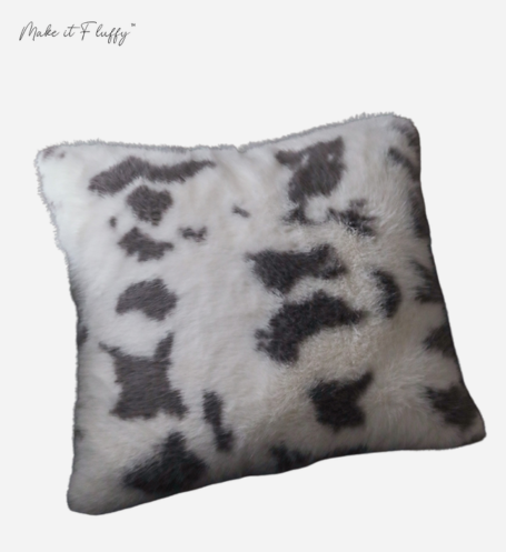 CloudFluff Zebra & Cowhide Faux Fur Cushion