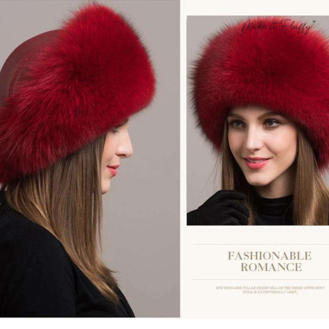 Valentina Fox Fur Hat – Luxurious & Warm