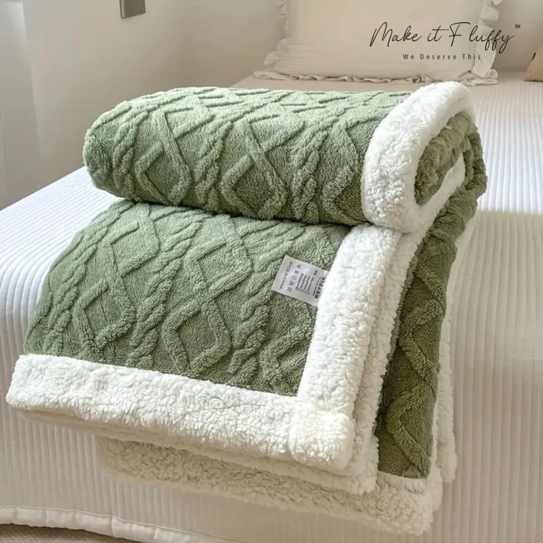 Warm & Fluffy Sherpa Fleece Blanket