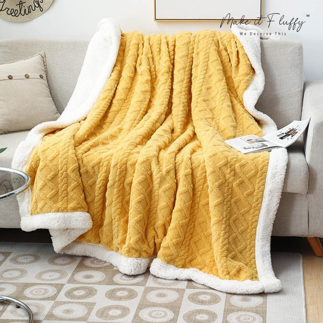 Warm & Fluffy Sherpa Fleece Blanket