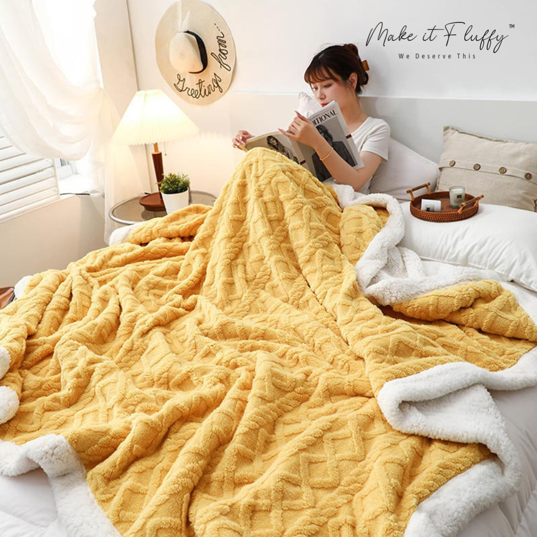 Warm & Fluffy Sherpa Fleece Blanket