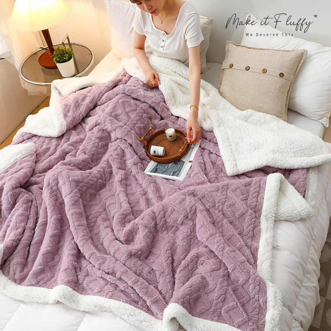 Warm & Fluffy Sherpa Fleece Blanket