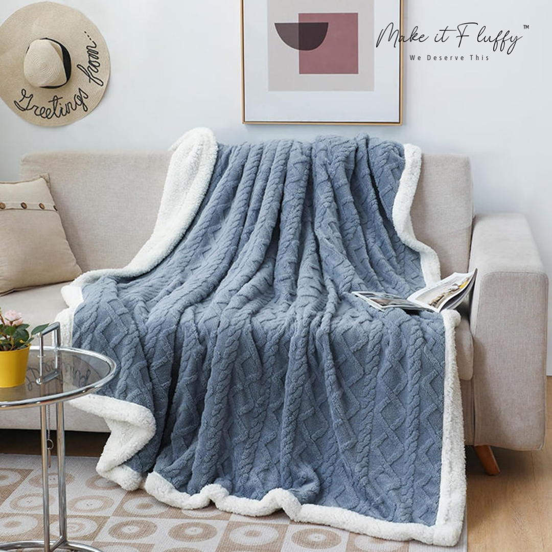 Warm & Fluffy Sherpa Fleece Blanket