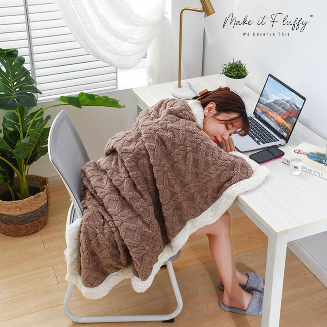 Warm & Fluffy Sherpa Fleece Blanket