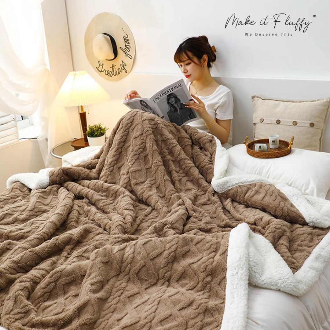 Warm & Fluffy Sherpa Fleece Blanket