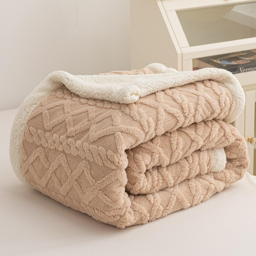 Warm & Fluffy Sherpa Fleece Blanket