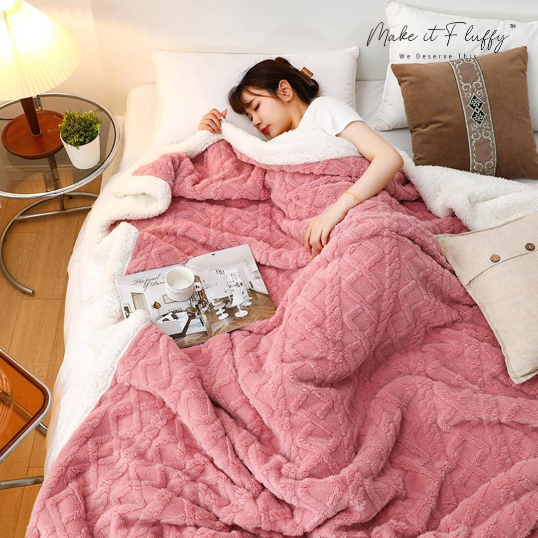 Warm & Fluffy Sherpa Fleece Blanket