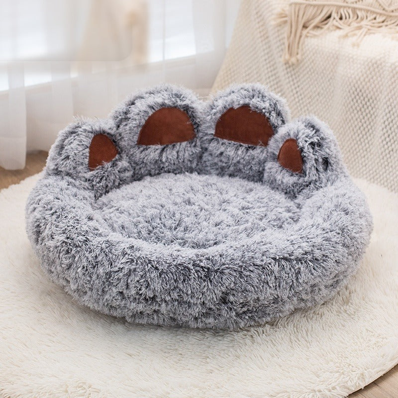 DreamNest Round Paw Bed in Ash