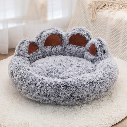 DreamNest Round Paw Bed in Ash