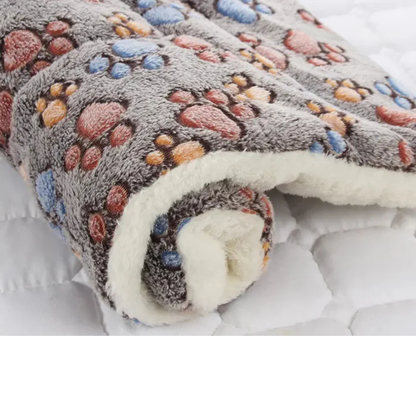 DreamNest Calming Sleep Mat, Coffee Footprint pattern