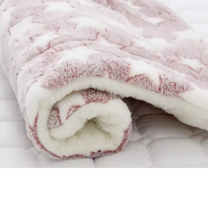DreamNest Calming Sleep Mat, Pink with Stars pattern